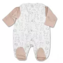 Šliaužtinukas išvirkščiomis siūlėmis ,,Bunny", rusva, 50, 56, 62 cm. : Dydžiai - 62, Spalva - Šviesiai ruda