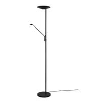 Matinės juodos spalvos pastatomas šviestuvas LED su pritemdymo funkcija (aukštis 180 cm) Brantford – Trio