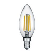 LED/su kaitinimo siūleliu lemputė šilta balta 2 W E14, Kerze – Trio