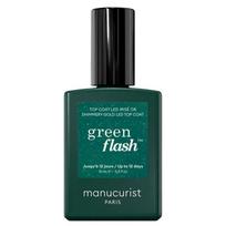 MANUCURIST Green Flash Led Top Coat Shimmery Gold 15ml