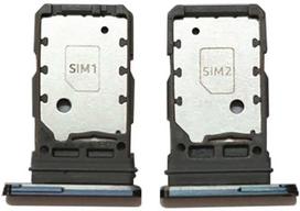 SIM kortelės laikiklis Samsung G998 S21 Ultra 5G Phantom Juodas originalus (service pack)
