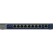 NETGEAR GS108MX-100EUS łącza sieciowe Nie zarządzany L2 Gigabit Ethernet (10/100/1000) Montaż na biurku/ścianie | GS108MX-100EUS | 606449168396