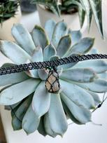 Macrame čokeris su dūminiu kvarcu