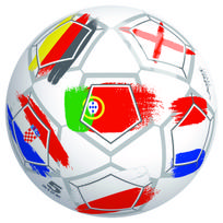 JOHN JS Flags vinilinis futbolo kamuolys, 230 mm, 50789