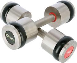 HMS Chrome dumbbells 2x9 kg silicone elements HMS Premium HH09
