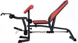 HMS Fitness LS3050 Adjustable weight training bench Adjustable backrest Adjustable seat Gym Black, Red