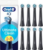 Oral B - iO Series Ultimate Clean Black Replacement Brush Heads - Black - 8 count