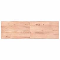 Stalviršis, šviesiai rudas, 160x50x(2-4) cm, medienos masyvas