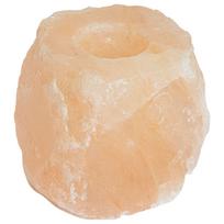Druskos akmens tealight laikikliai Rožinė Druskos akmuo