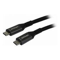 Synergy 21 Kabel USB C St> 3.0m USB3.2 schwarz Textil 20G/5A 240W Gen 2x2 - Kabel - Digital/Daten (S215315)