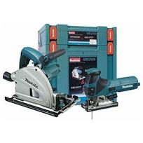 Makita zāģu komplekts MEU029J - blue / black - iegremdējamais zāģis un svārstveida zāģis | MEU029J | 0088381640046