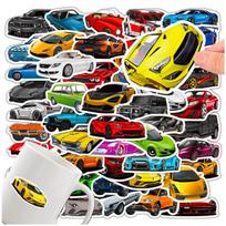 Automobilių lipdukai, 50 vnt. rinkinys, spalvoti, DIY vaikams, dekoracija