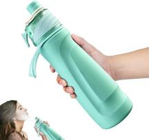 Nerūdijančio plieno vandens butelis su purškiamu rūku Healter, 750 ml