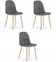 Leobert Fotelis PADVA - aksomas dark grey / ąžuolo kojos x 3 | 5903332024100 | 5903332024100