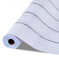 Tapetai, Balta medžio tekstūros, lipnus, 45x1200 cm, balta, PVC