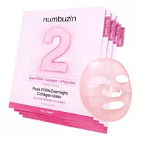 numbuzin No.2 Rose PDRN Overnight Collagen Mask – stangrinanti naktinė kaukė