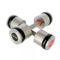 Chromuoti hanteliai 2x10 kg su silikoniniais elementais HMS Premium HH10
