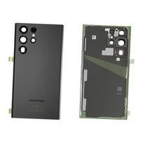 Galinis dangtelis su kameros stikliuku skirtas Samsung Galaxy S22 Ultra 5G - Phantom Black - Service Pack