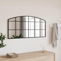 Sieninis veidrodis juodos spalvos 100x50cm geležis arkinis