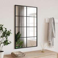 Sieninis veidrodis juodas 50x80cm geležis stačiakampis