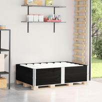 Padėklų apvadai 2vnt juodi 150x100cm pušies masyvas
