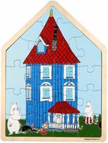 Moomin Muminas - 19 detalių dėlionė medinis rėminis namelis (800075)