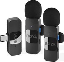 Boya By-v20 2.0 belaidis mikrofonas 2.4ghz Usb-c 2tx+1rx rinkinys