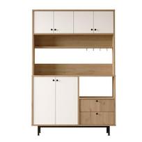 Daugiafunkcė spintelė Skye Decor RE5-SW balta metalinė moderni