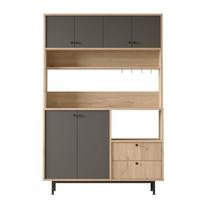 Daugiatikslė spintelė RE5-SA smėlio spalvos melamino stalčių blokas 1800 mm