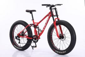 Kalnų dviratis Louke Fat Bike X-treme, 26", raudonas