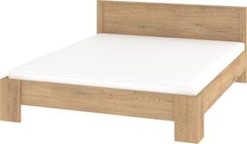 Dvigulė lova Meblocross Viki VIK-10 ąžuolas Cremona 160x200, su patalynės dėže