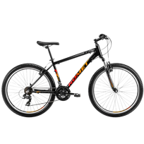 Bicycle ROMET Rambler R6.0, 26" black-orange-red (L)
