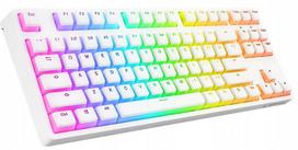 Rampage Tkl Ghost mechaninė klaviatūra, Huano Red, balta