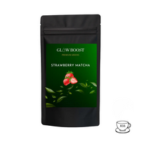 Glow Boost Matcha, braškinė skonio, 100 g.
