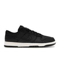 Nike Dunk Low Juodo Drobės Unisex Sportbačiai Balti DV7211-001 44