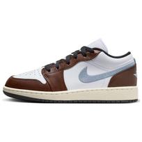 Air Jordan 1 Low SE GS Mocha Blue Grey Kids Sneakers White Black Sail FQ8156-142 36