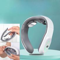 Intelligent Cervical Massager Neck and Shoulder Hot Compress Pulse Physiotherapy Device Electric Portable Neck Kneading Cervical Spine Massager Chinese