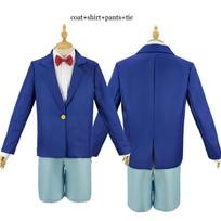 Anime detektyvas Conan Cosplay kostiumas, marškinėlių kaklaraištis trumpas rinkinys Edogawa Konan suaugusiems kawaii vaikams mokyklinių uniformų rinkiniai vyrams, moterims, Helovinas 5xs/110