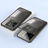 „Realme GT 7 Pro RMX5010 5011 Case“ prabangus aliuminio lydinio buferio rėmo magnetas, uždaras metalinis galinis dangtelis, skirtas „Realme GT 6T GT NEO 6 SE 5“ Realme GT 7 Pro juoda