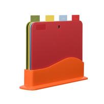 Creative Kitchen Cutting Board Set: Wheat Straw & PP Plastic - Four-Piece Food Classification Boards Square