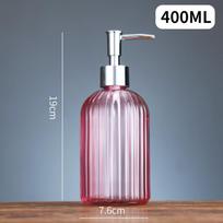 400 ml Stiklinis Dozatorius Buteliukas Losjonui, Šampūnui, Dušo Želei, Rankų Muilui, Tuščias Kosmetinis Atsarginis Buteliukas
