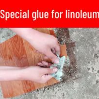 Linoleumo taisymo greitai džiūstantys vandeniui atsparūs klijai PVC grindims 500 g with brush