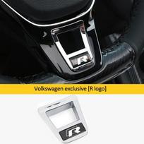 Automobilio vairo dekoratyvinis emblemos lipdukas G/TI R/Line R Go/lf Tiguan 5 Lavida Magotan T-ROC logotipui Black Rline