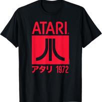 Ripple Junction x ATARI Didelis Logotipas 1972 Marškinėliai S juoda