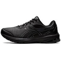 ASICS GT 1000 Odiniai 2 Atsparūs trinčiai Žemi sportiniai bateliai Bėgimui Sprintui Vyriški Juodi 2E Pločio Sportbačiai 1131A059-001 43.5