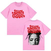 dainininkė Nina Chuba Pasaulinis turas 2026 Grafinis 100% medvilnės marškinėliai Vyriški Retro 2026 Naujas Vasaros Hip hop unisex Trumpomis rankovėmis T-shirt Gerbėjų dovanos M