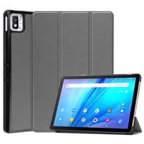 TCL Tab 10s 9080G 10,1 colio 2021 planšetinio kompiuterio dėklas Kids Magnetinis sulankstomas išmanusis dangtelis Funda, skirtas TCL 10 9081X 10,1 colio planšetinio kompiuterio dangtelis Tab 10s 10 9080G pilka spalva