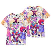 Juokingi The Amazing Digital Circus Anime marškinėliai Puikūs vyriški marškinėliai su kaklu Kasdieniai universalūs gatvės drabužiai, madingi marškinėliai Camisetas Ropa Hombre XS