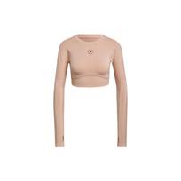 Adidas X Stella McCartney Short Sports Fitness Long Sleeve T-Shirt Women Tops Grey Pearl-Pink HD9060 L