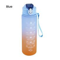 900ml Sports Water Bottle with Time Marker Leak-proof Cup Motivational Portable Water Bottles for Outdoor Sport Fitness BPA Free 750ml žalia